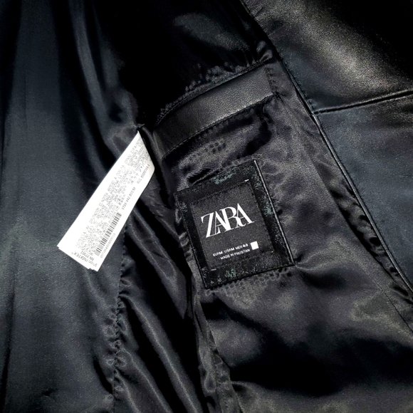 REAL LEATHER BIKER JACKET - Picture 3 of 4